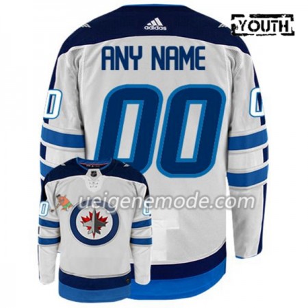 Kinder Eishockey Winnipeg Jets Trikot Custom Adidas Weiß Authentic